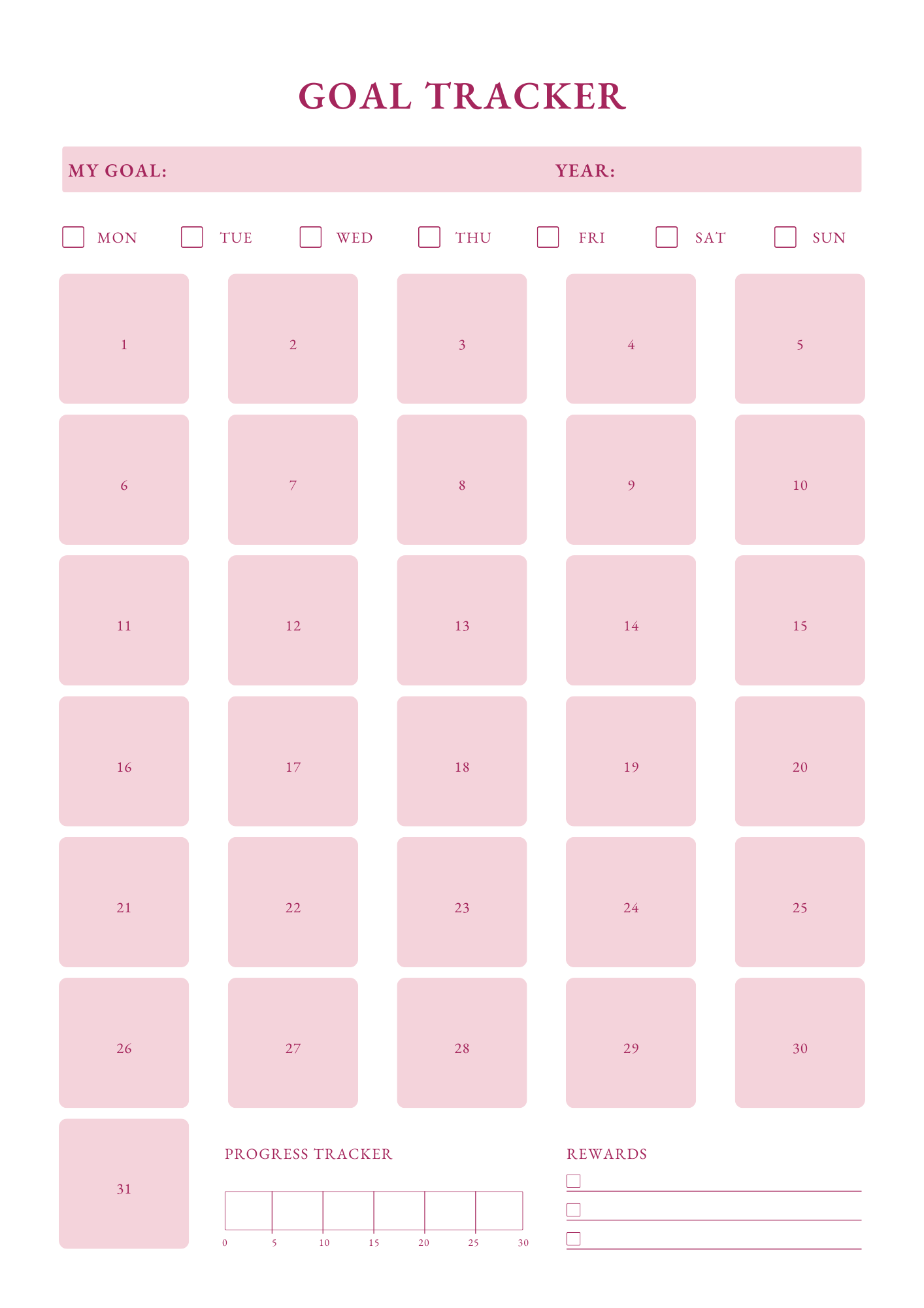 Goals Tracker