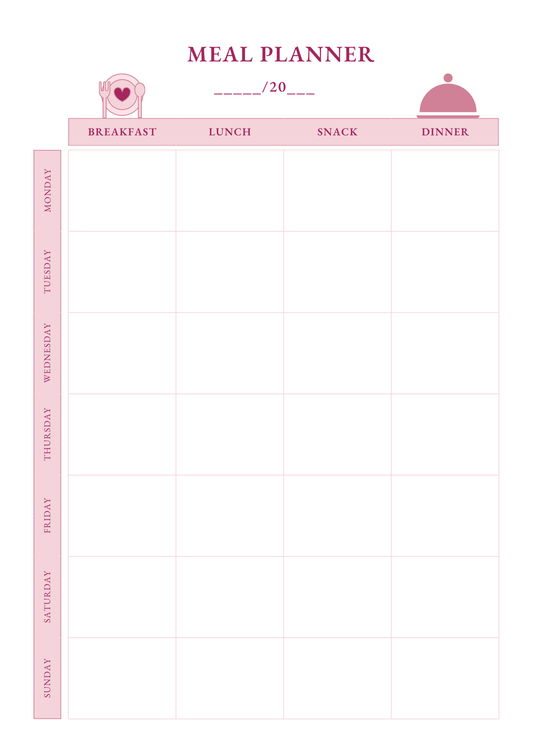 Weekly Meal planner